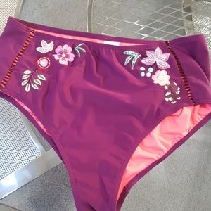 Time &Try. Swim bottoms embroidered